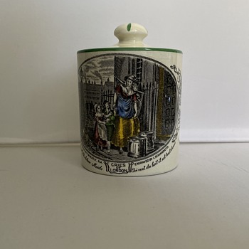 Antique jam / condiment jar /pot - Pottery