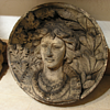Roundel depicting a female portrait