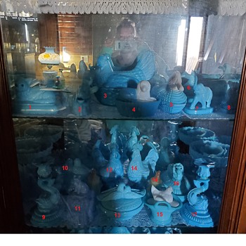 CW User Aud3196rey's Vintage Blue Milk Glass - Glassware