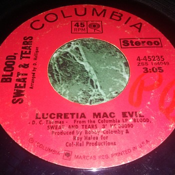 Blood, Sweat&Tears...On 45 RPM Vinyl - Records
