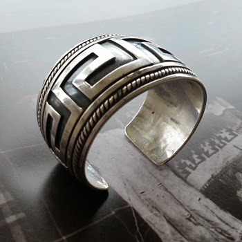 Unmarked silver cuff bracelet - Fine Jewelry