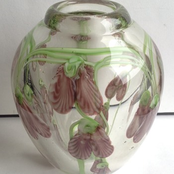 Paperweight vase and ashtray - Art Glass