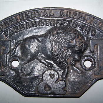 Farrar & Trefts Pre 1900 cast iron boiler name plate - Petroliana