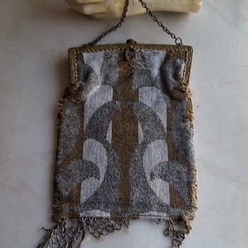Teens or 1920's micro metal bead handbag - Bags
