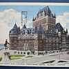Champlain Monument and Chateau Frontenac Hotel, Quebec Canada