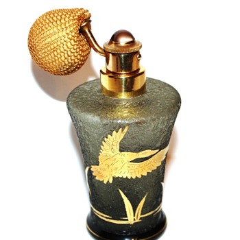 DeVilbiss Perfume Atomizer – Cat #S1250-7-bottle made by Fuger-Taube Glass of West Germany-1953 - Bottles