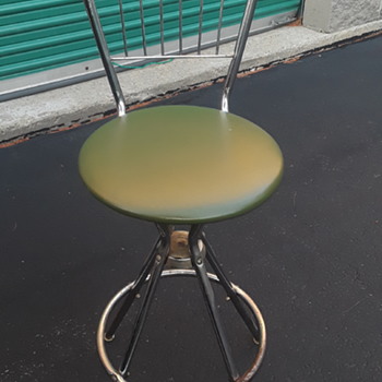 vintage 1940s 50s bar stool - Furniture