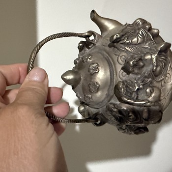 Chinese metal tea pot - Asian