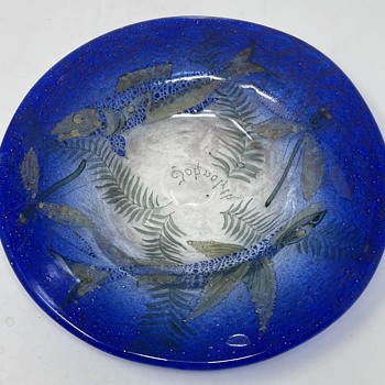 Hantich & Co "Johnolyth" Plattter, ca. 1931 - Art Glass