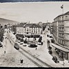1947 Swiss Airmail Postcard — Biel/Bienne Street Scene to San Francisco