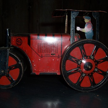 Vintage 1931 Marx automatic reversing road roller - Toys
