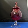 Vintage glass with lid