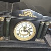1889 "BOSTON EXTRA" ANSONIA OPEN ESCAPMENT MANTLE CLOCK