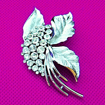 Trifari Bouquet Brooch - Costume Jewelry