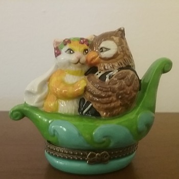 Owl & Pussycat trinket box - Figurines