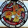 "Robert the Bruce" Stained Glass Celtic Window Panel