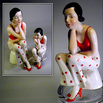 Art Deco, German porcelain, Chorine - Art Deco