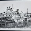 Towboat “America” Passing Alton, Illinois – 1960 Postcard