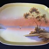 Vintage noritake tray and vase 