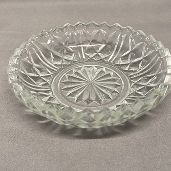 Antique cut Glass pin Dish