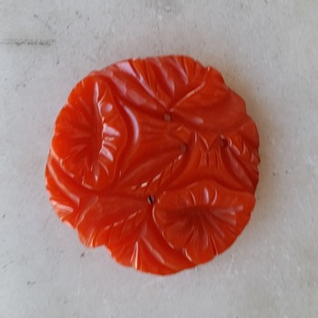 Finally - a bright orange bakelite pin! - Costume Jewelry