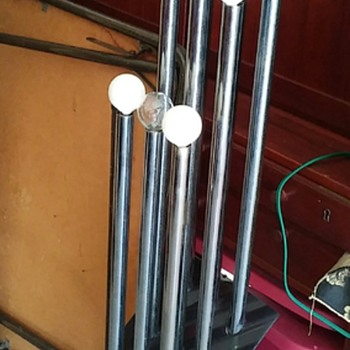 Vintage Chrome And Lucite Floor Lamp - Lamps