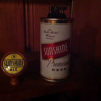 2 rare Sunshine Beer Pieces - Breweriana