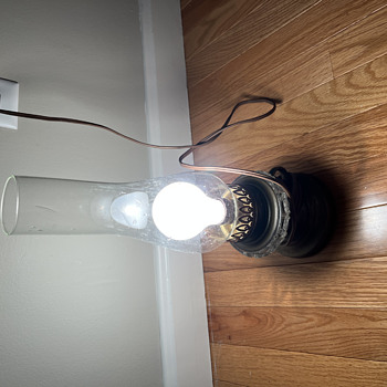 Antique or vintage Lightolier  lamp -- Seeking information on style and age on this attic find (mystery unsolved) - Lamps