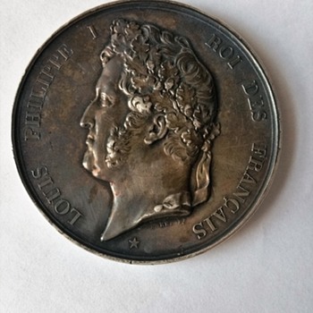 1840 King Louis Phillippe silver medal??? I think is silver lol - World Coins