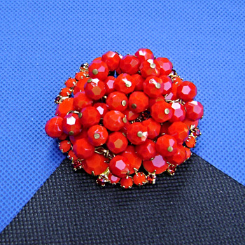 Juliana Beaded brooch - Costume Jewelry
