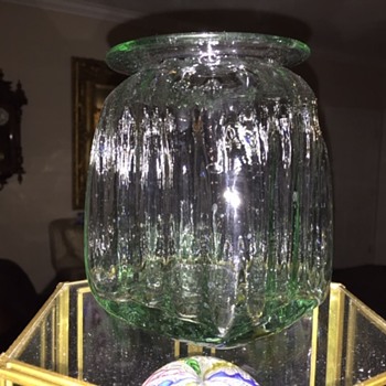 Unknown Crude Blown Glass Food Jar?? - Bottles