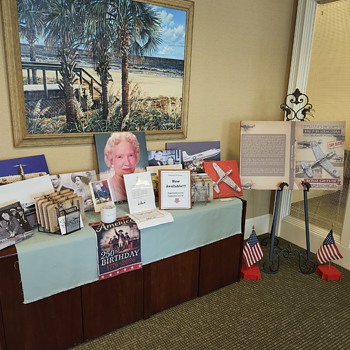 The First Citizens Bank of Surfside, S.C. Hosts A Pictorial Display of the P-39 Airacobra Brooches of Larry Bell - Fine Jewelry
