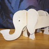 Wooden elephant box