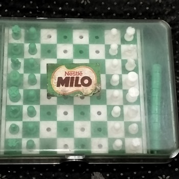 Vintage Nestle Milo Small Travel Chess Game Set - Games