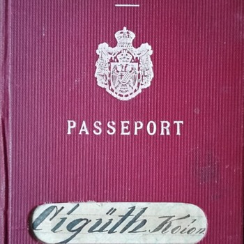 Jasenovac concentration camp victim's pre-war 1938 passport - Paper