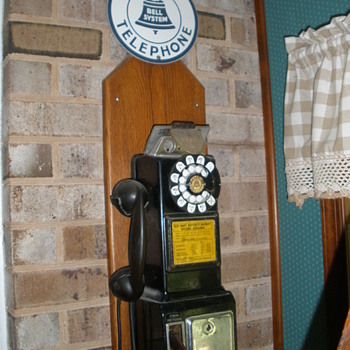 Three Slot Coin Operated Telephone - Telephones