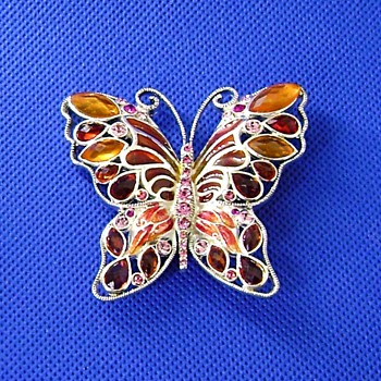 Monet butterfly pin - Costume Jewelry