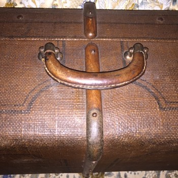 Antique Luggage with Beautiful Wooden Trim - Bags