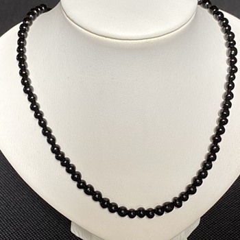 Antique Black pearl necklace  - Fine Jewelry