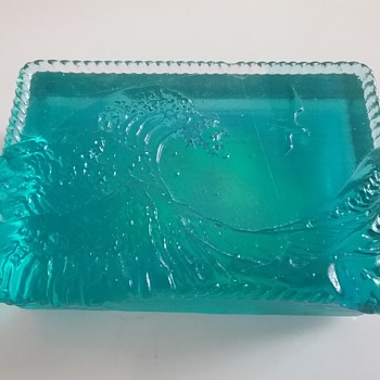 R. Lehman Great Wave paperweight  - Art Glass