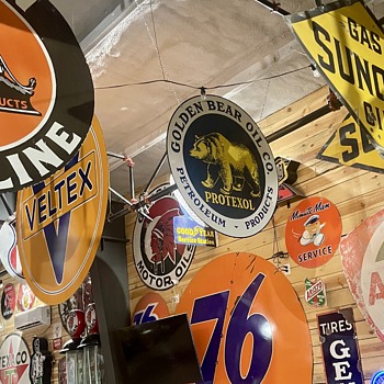Golden Bear Gasoline - Signs