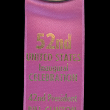 Bill Clinton and Al Gore 1993 Inauguration Ribbon and Pin - Medals Pins and Badges