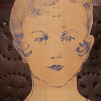 Antique 1920s Cardboard Mannequin Blouse Display - Advertising