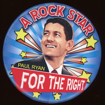 Paul Ryan - A Rock Star for the Right pin - 2012 - Medals Pins and Badges