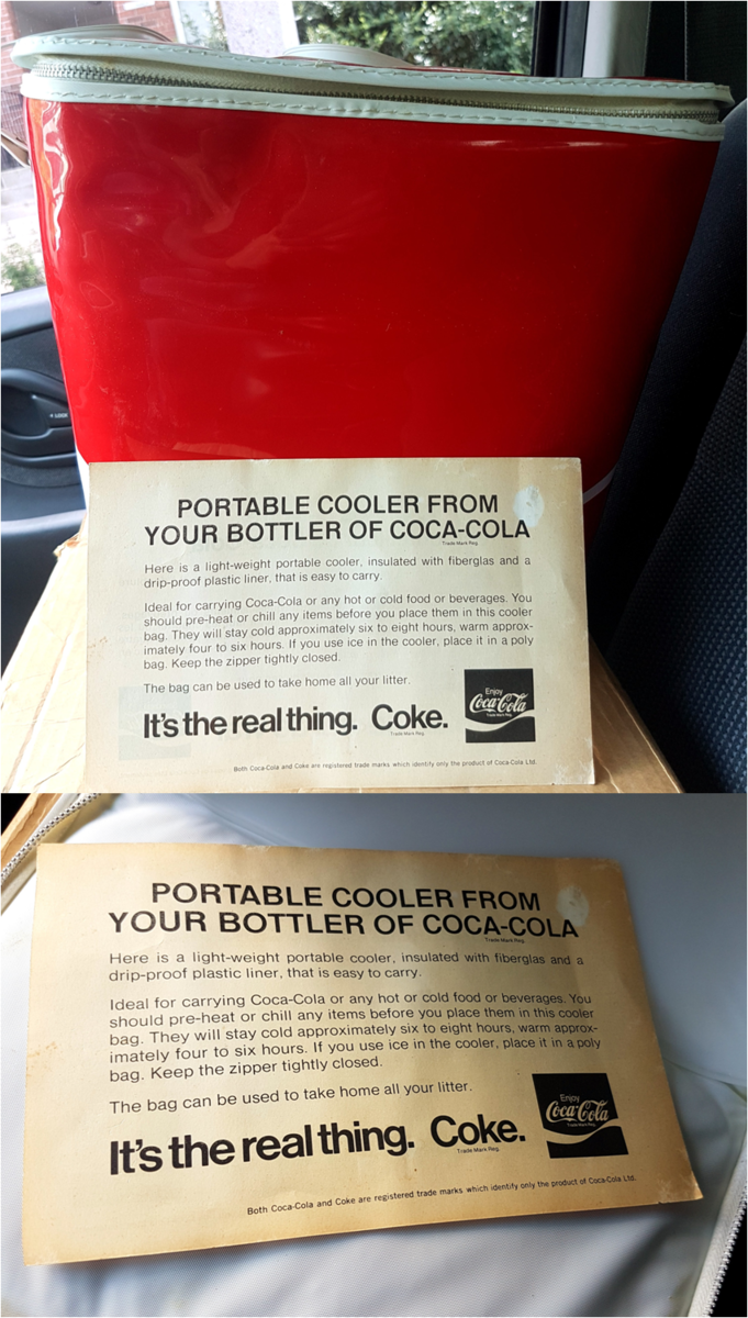 Mystery 1969 1970 Coca Cola Portable Cooler Dynamic Ribbon Device Arden 